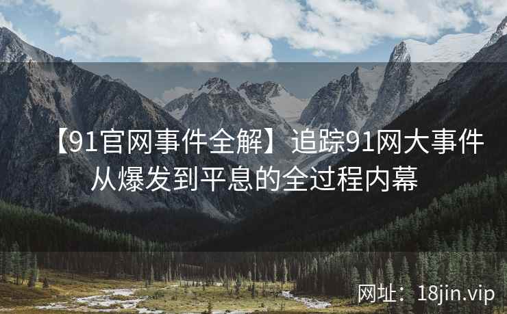 【91官网事件全解】追踪91网大事件从爆发到平息的全过程内幕