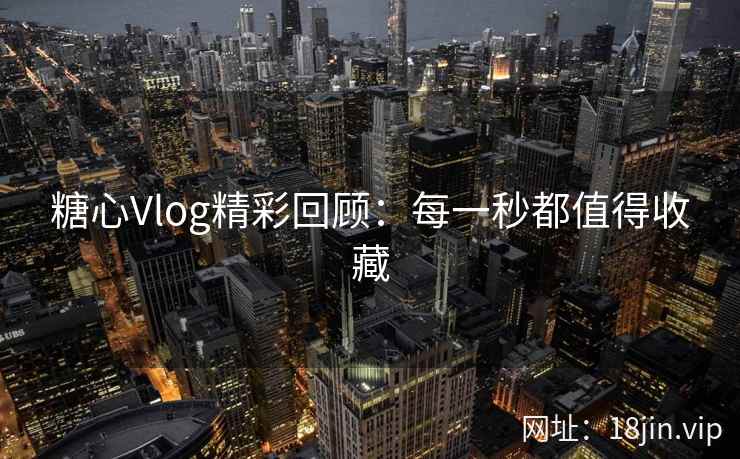 糖心Vlog精彩回顾：每一秒都值得收藏